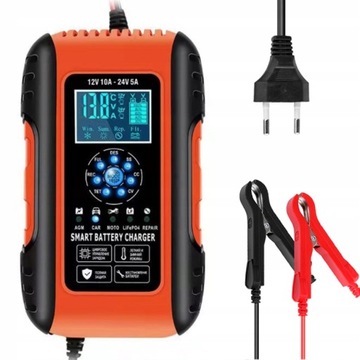 Ładowarka samochodowa 12V/24V 10A W pełni automatyczna