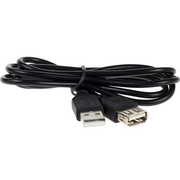Przedłużacz, kabel męsko-żeński do ładowania USB A 1 m