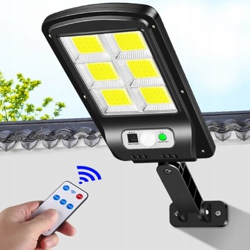 LAMPA SOLARNA LATARNIA ULICZNA 120 LED COB - 300W
