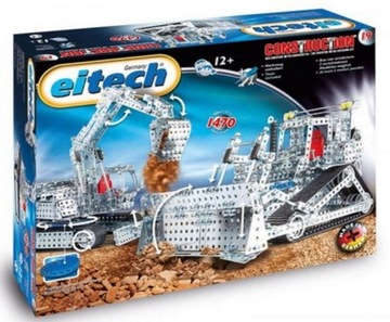 Klocki metalowe konstrukcyjne EITECH C19 KOPARKA MEGASET/ BULDOŻER