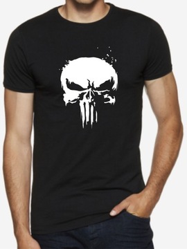 T shirt męski czarny koszulka PUNISHER rozmiar L
