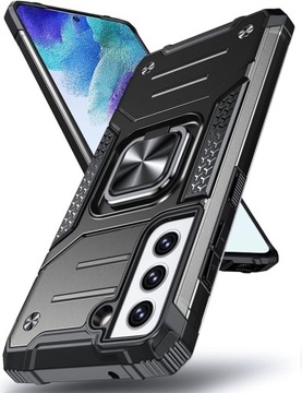 ETUI PANCERNE CASE PLECKI Galaxy S21 FE 5G CZARNE WYSOKA JAKOŚĆ