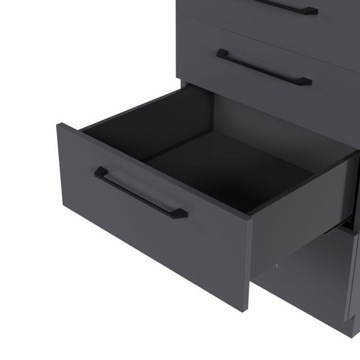 Szuflada frontowa z miękkim domykiem REJS ULTRA BOX 167 / 500 grafit