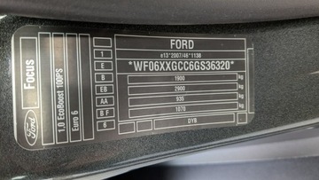 Ford Focus III Kombi Facelifting 1.0 EcoBoost 100KM 2016 Ford Focus 1.0i*101PS*OPŁACONY Bezwypadkowy, zdjęcie 18