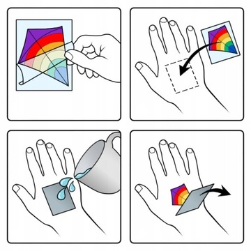 TATUAŻE DLA DZIECI ZWIERZĘTA mix TYMCZASOWE ZMYWALNE ŚWIECĄCE 5 arkuszy