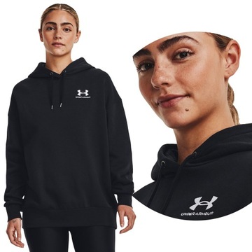 BLUZA DAMSKA UNDER ARMOUR Z KAPTUREM SPORTOWA DRESOWA BAWEŁNA 1379495