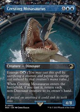 MtG: Cresting Mosasaurus (V.1) (REX) *foil*