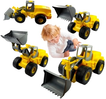 DUŻY TRAKTOR ŁADOWARKA GRANIT POLESIE PONAD 57 CM DŁUGOŚCI