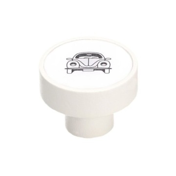 GAŁKA MEBLOWA GD08 DREWNO BIAŁA DZIECIĘCA V34