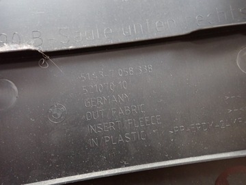 OSŁONA SŁUPKA PRAWA BMW 316D E91 LIFT KOMBI EUROPA 7058338