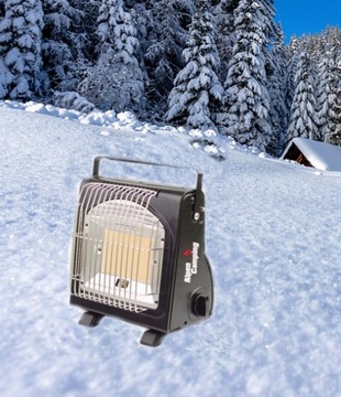 PIECYK PROMIENNIK NAMIOTOWY 1,7kw 2w1+ 4 KARTUSZE