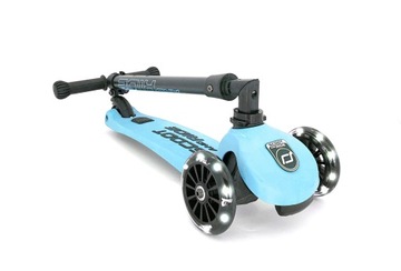 SCOOT AND RIDE HIGHWAYKICK 3 СКУТЕР 3+ СКЛАДНЫЕ СВЕТОДИОДНЫЕ КОЛЕСА BLUEBERRY
