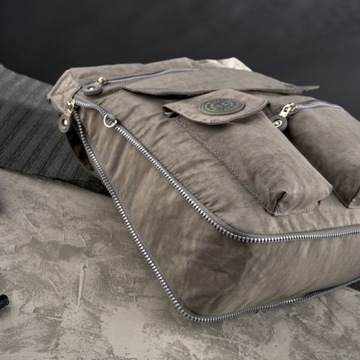 ВМЕСТИТЕЛЬНАЯ СЕРАЯ УНИВЕРСАЛЬНАЯ СУМКА ДЛЯ МОЛОДЕЖИ