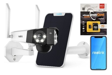 Kamera Reolink DUO2 LTE 2xobiektyw +panel+KARTA 64