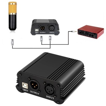 Фантомный USB-блок питания 48 В для микрофонов M48P XLR