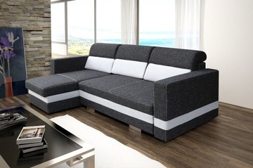 Nowoczesny narożnik R-MINI 236cm funkcja spania