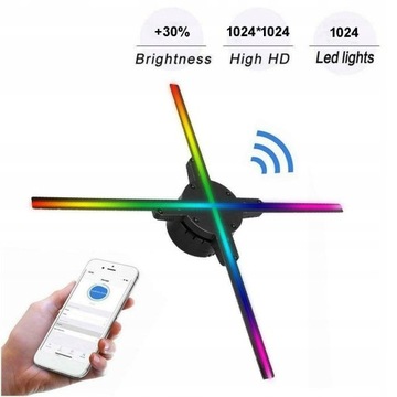 NOWOCZESNA FORMA REKLAMY HOLOGRAM 3d 1022LED Y23 ZOBACZ ZOBACZ
