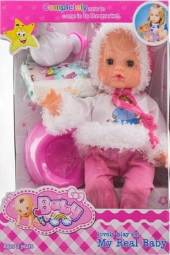 LALKA BOBAS INTERAKTYWNA PIJE SIUSIA ŚPIEWA ZESTAW