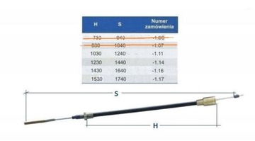 Тормозной трос KNOTT оригинал неизвестен 830/1040
