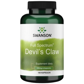 SWANSON DEVIL'S CLAW DIABELSKI PAZUR 500mg 100 kap