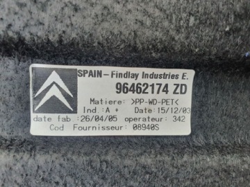 ПОЛКА БАГАЖНИКА Citroen C4 1.6 HDi 2004 г. 4D CHB