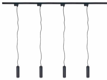 Zestaw lampa szynowa LED GU10 x4 + szynoprzewód 2m