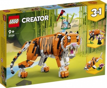 LEGO Creator 3 в 1 31129 Величественный тигр + подарочный пакет