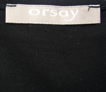 Orsay czarna bluzka/top prosty fason rozm.M