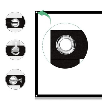 Проекционный экран, портативный проекционный экран для улицы, 84 дюйма, 16:9, Full HD
