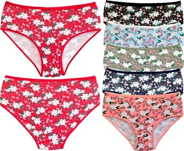 MAJTKI damskie BAWEŁNIANE BAWEŁNA figi PEŁNE rozmiar 3XL x 6 sztuk