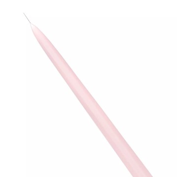 Свечи длинные матовые конические - грязно-розовые 24 см 10 шт.