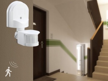 ŚCIENNY CZUJNIK RUCHU PIR I ZMIERZCHU ZEWNĘTRZNY