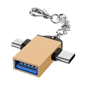 2w1 OTG Adapter USB żeński na Micro USB męski ty