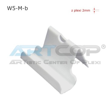 Визитница, подставка для визиток из ПЛЕКСИ, белый, 2ММ