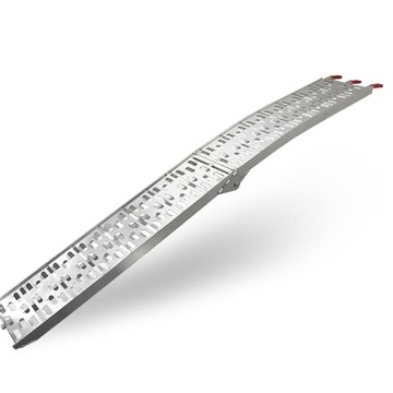 Rampa Aluminiowa 680 kg 228 cm 340kg Składane Antypoślizgowe Wjazdówka