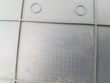 ЗАДНЯЯ КРЫШКА БАГАЖНИКА CHEVROLET MATIZ SPARK