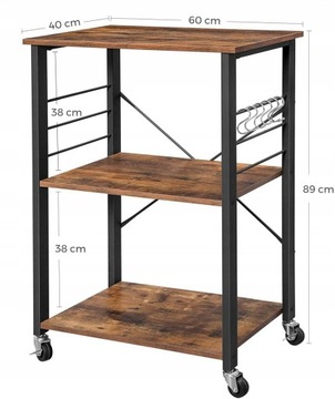 LOFT INDUSTRIAL вспомогательный шкаф на колесах