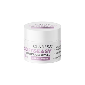 Гель-строитель Claresa SOFT&EASY молочно-белый 12г