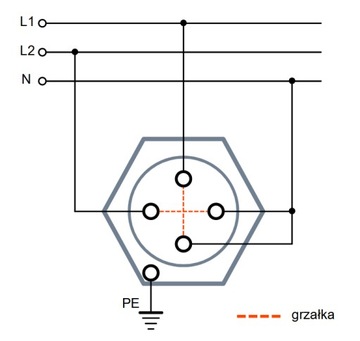 Нагреватель для котла Eliko GRB 2х1400Вт тип U 5/4'' польский W026