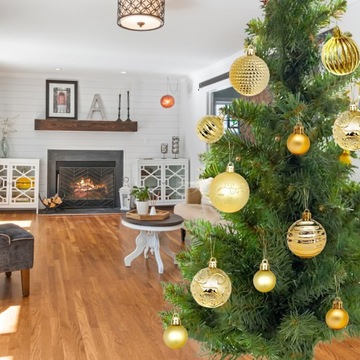 НАБОР РОЖДЕСТВЕНСКИХ ШАРОВ ДЛЯ ЕЛКИ XXL 44 шт.