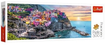 PANORAMICZNE PUZZLE Układanka 500 EL. Vernazza Trefl NIE ROZWARSTWIAJĄ SIĘ