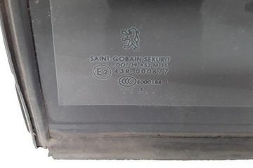 KOLEJNICE OKNO ZADNÍCH DVEŘE PEUGEOT 607 (9D, 9U) 43R000677 2.7L DIESEL 150KW