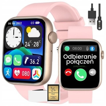 ZEGAREK SMARTWATCH DLA DZIEWCZYNKI PREZENT NA KOMUNIĘ +BOX +TOREBKA +GRAWER