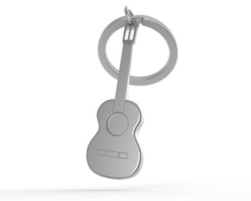 Breloczek do kluczy muzyczny gitara -Metalmorphose