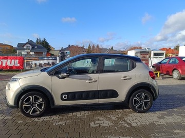 Citroen C3 III Hatchback 1.2 PureTech 82KM 2019 Citroen C3 III 1.2 PureTech SHINE I rej 04.2020 JAK NOWY, zdjęcie 3