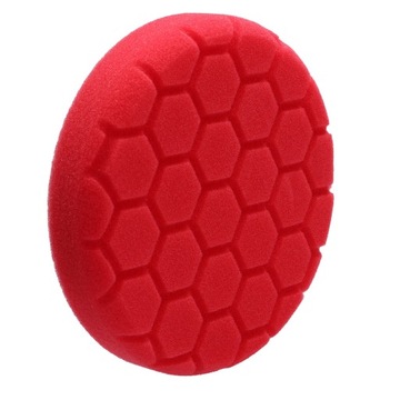 GĄBKA POLERSKA PLASTER MIODU CZERWONA NA RZEP