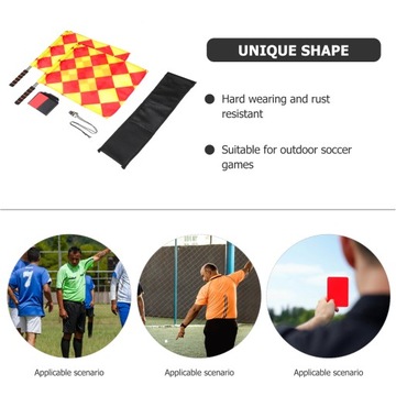 Набор баннеров футбольного рефери.Угловые флаги футбола.