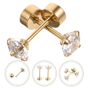 СЕРЬГИ HAOSHI ТИТАНОВЫЕ СТАЛЬНЫЕ, МАЛЕНЬКИЕ ДЛЯ