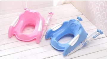 ТУАЛЕТ КРЫШКА ДЛЯ УНИТАЗА С ДЕТСКОЙ ЛЕСТНИЦОЙ, НЕСКОЛЬЗЯЩИМ СИДЕНЬЕМ, ПОДНОГКОЙ