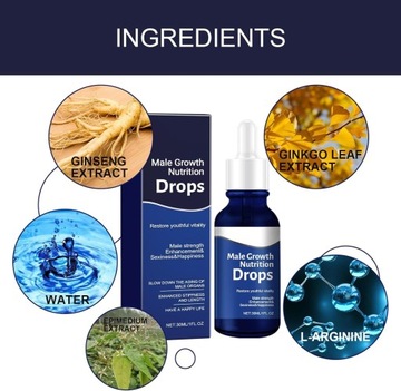 Revitahepa Male Growth Nutrition Drops, мужские капли Nexusbio Labs Complex-3